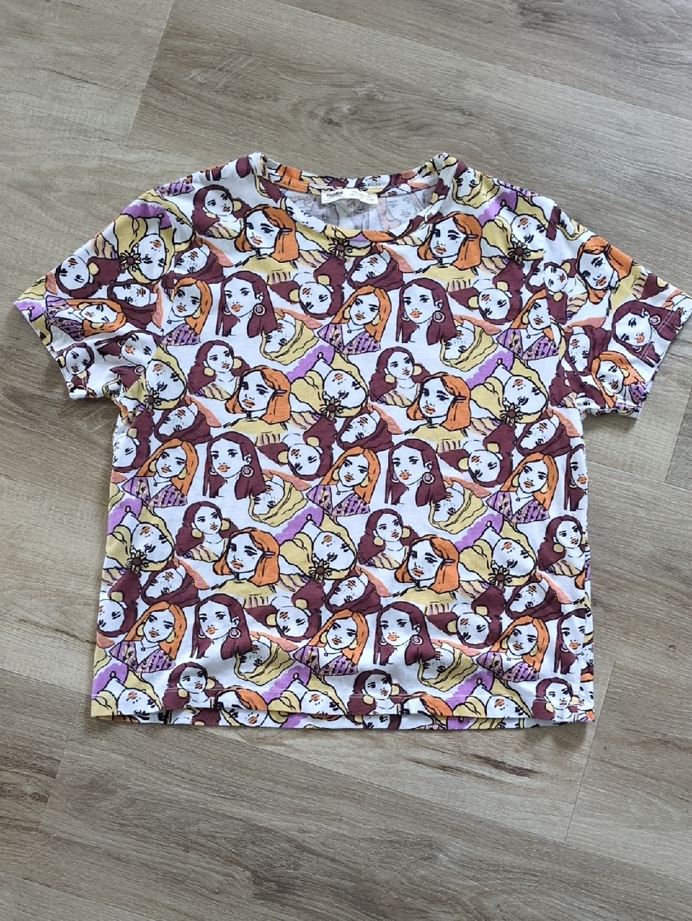 Pull&Bear Multicolor Graphic Short Sleeve Tee